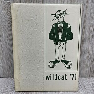 1971 The Wildcat Yearbook Mulvane Kansas‎ High School